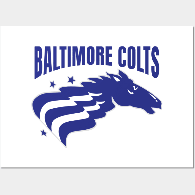 Retro Baltimore Colts Football Wall Art by LocalZonly